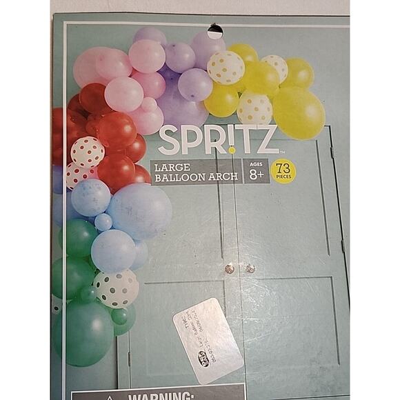Spritz Large Latex Balloon Arch 73 pc Set 44-12" 20-5" 6-17" Fishing Line Glue . - Picture 2 of 8